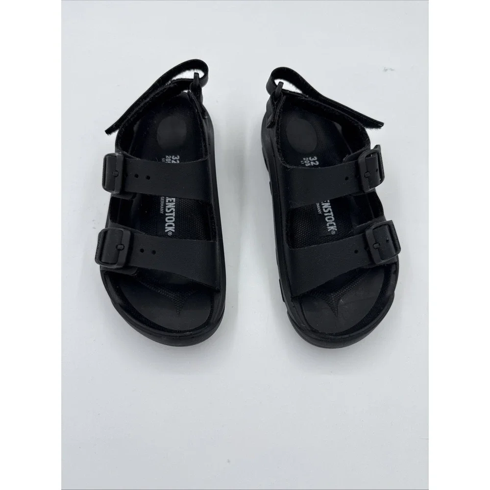 Birkenstock Milano Essentials Kids EVA Sandals Toddler Size 32 Black Back Strap